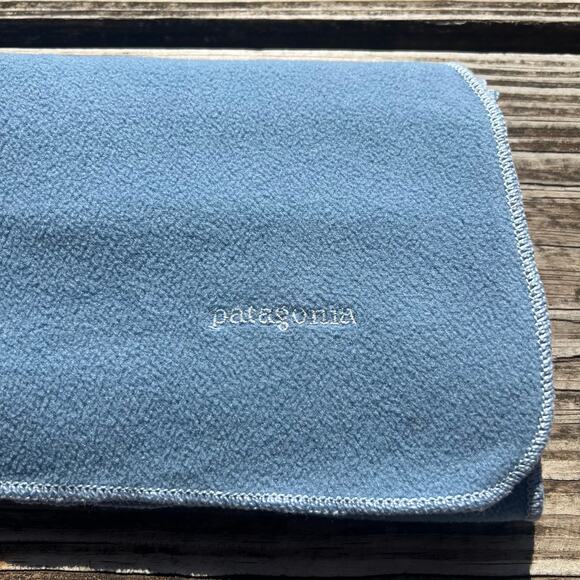 Vintage Y2K Patagonia Sky Blue Fleece Scarf | Synchilla Soft Winter Outdoor Gear - Picture 5 of 5